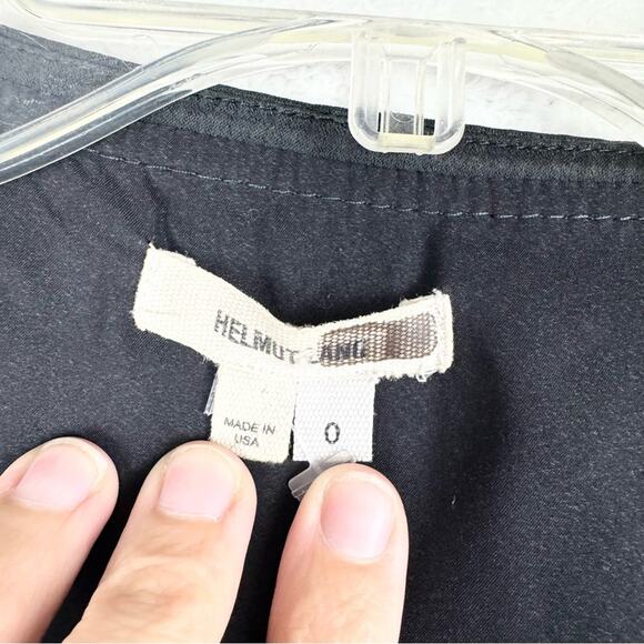 Helmut Lang Womens Black Sleeveless Side Cutout Layered Sheath Dress 0 Cocktail - Picture 7 of 16